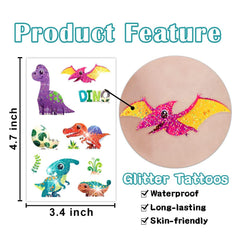 PARTYWIND tattoo-application-wet-method demonstrates quick, kid-friendly application with water activation.