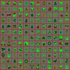PARTYWIND xmas-tree-tattoos glow for festive decorations and gifts