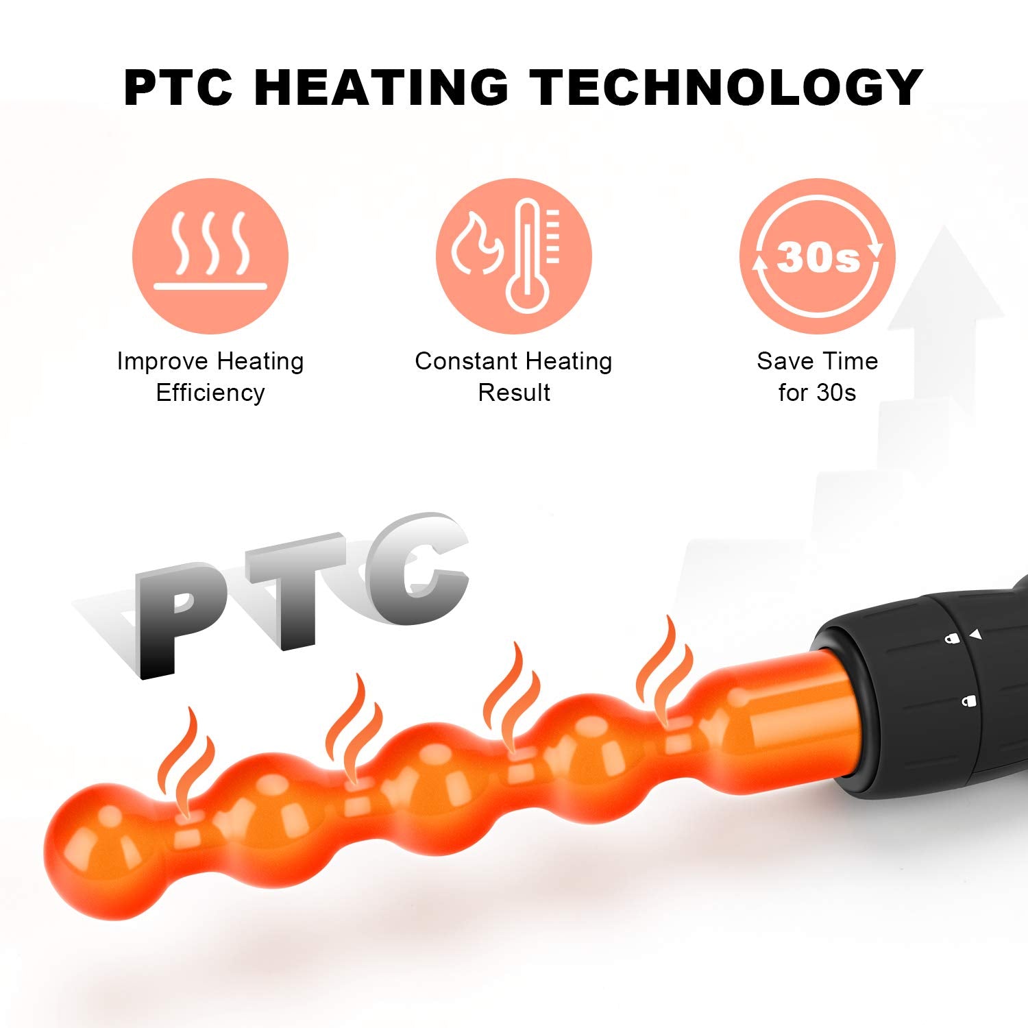 PARWIN PRO BEAUTY heat-resistant glove for safe curling sessions.