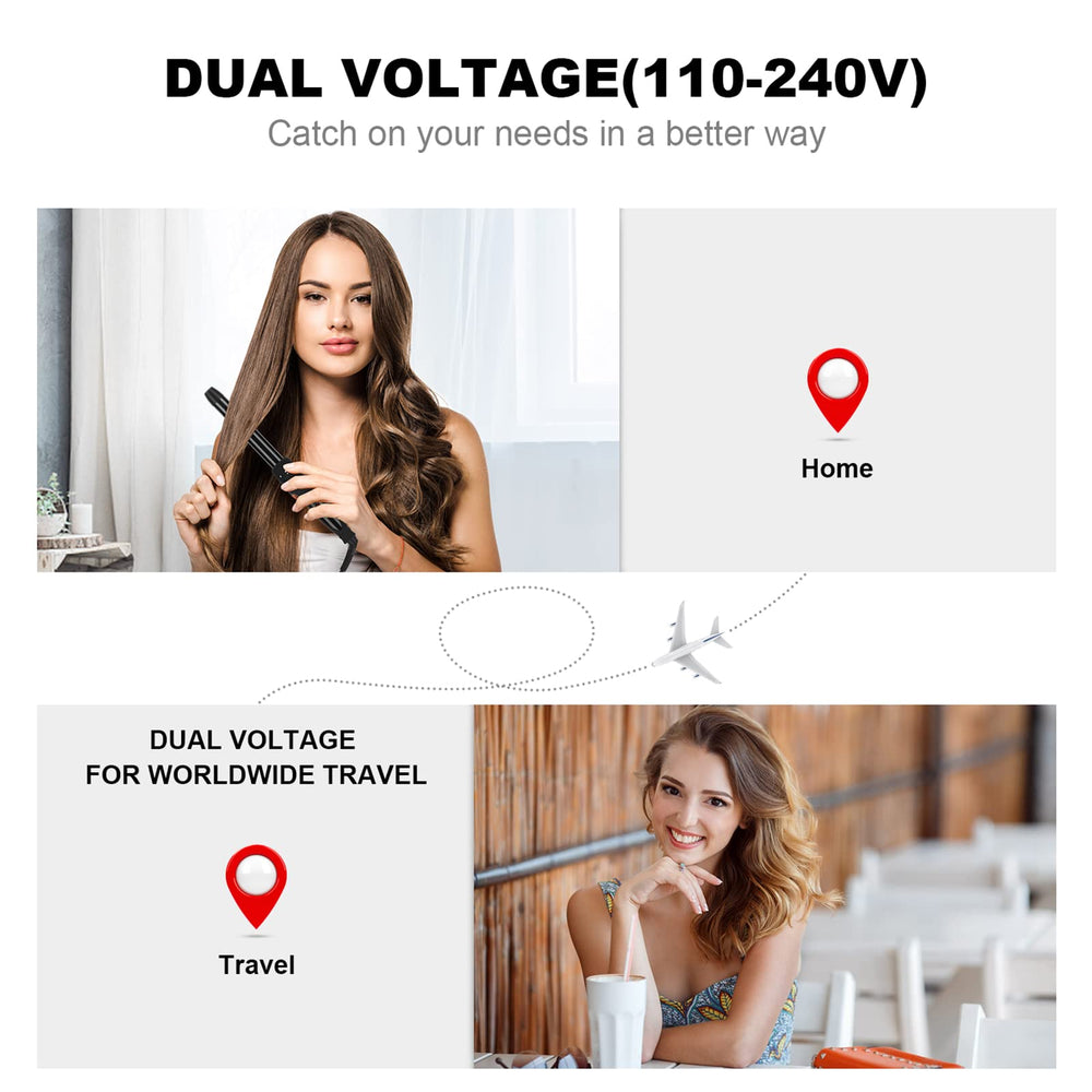 PARWIN PRO BEAUTY travel dual voltage lets you style worldwide.