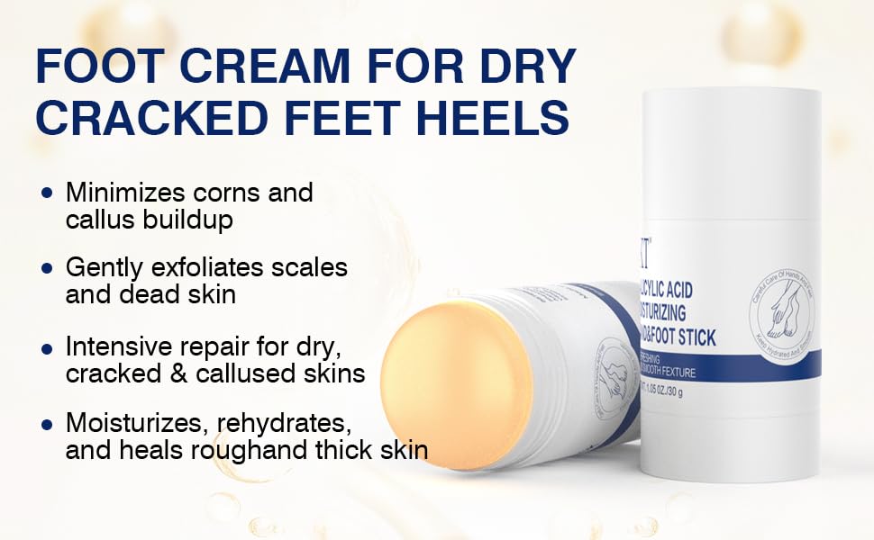 PasaRose Heel Balm Stick being applied for precise, mess-free care.