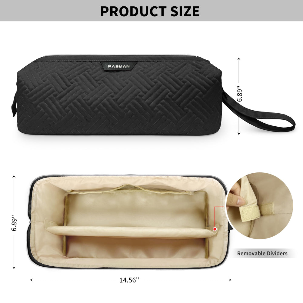 PASMAN Shark Flex Style Case durable nylon exterior is easy to wipe clean after trips.