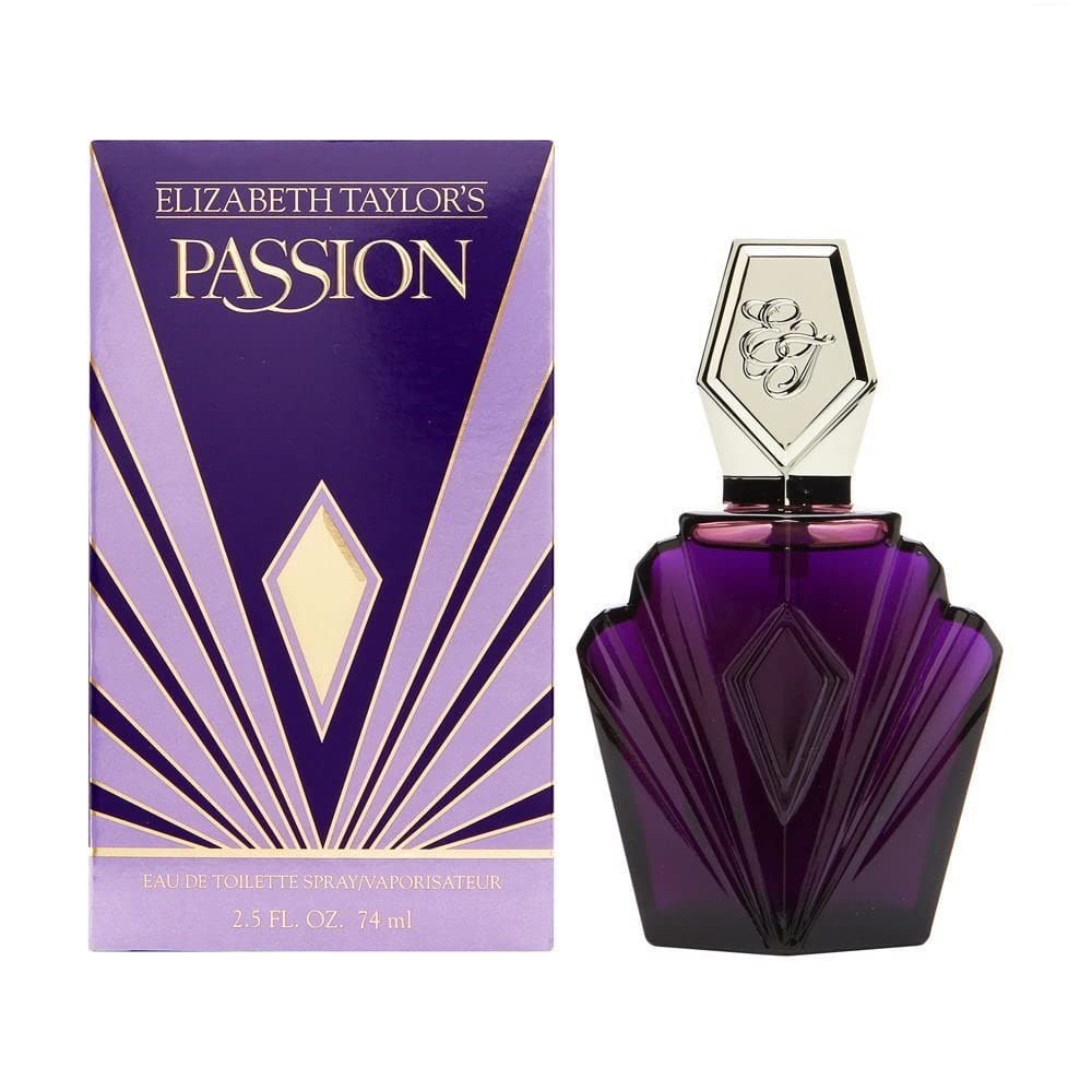 Elizabeth Taylor Passion EDT bottle with classic design for elegant evening fragrance