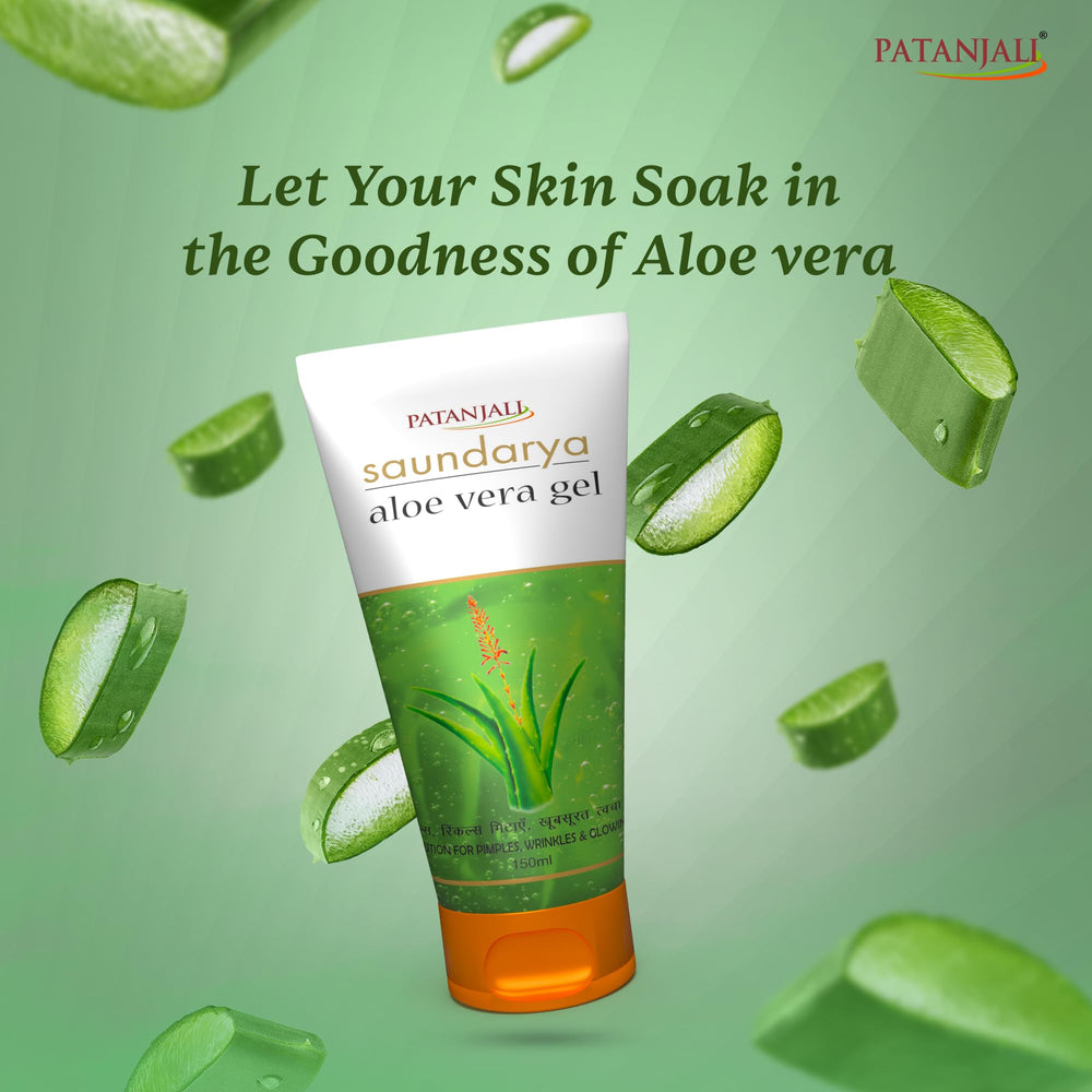 Patanjali Aloe Vera Gel 150ml daily-use skin care solution for fresh comfortable feeling.