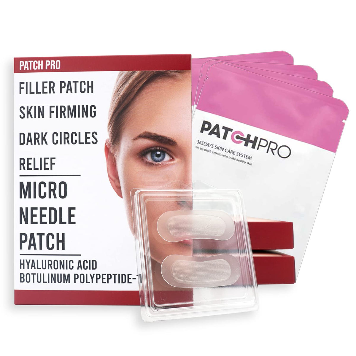Patch Pro Micro Eye Patch pack ready for use with hydration