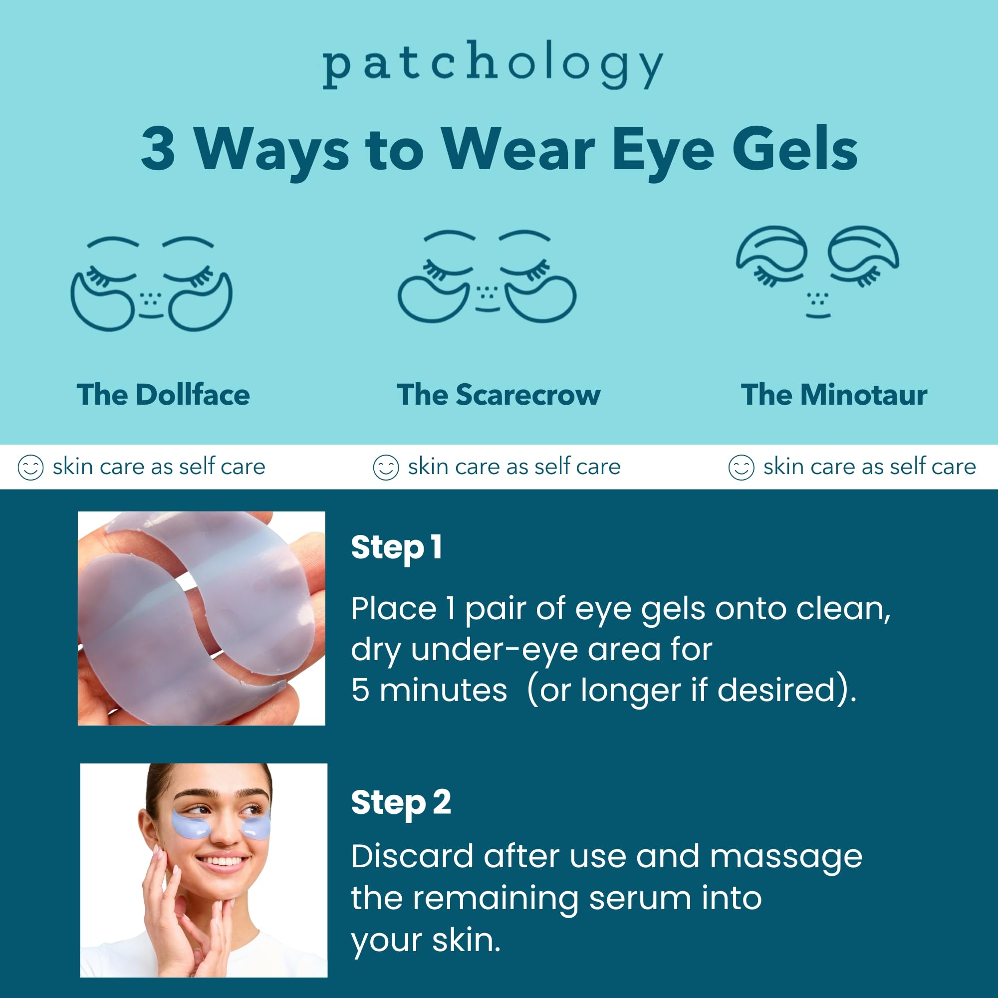 Patchology arnica-enriched formula close-up highlighting calming hydration for sensitive eyes