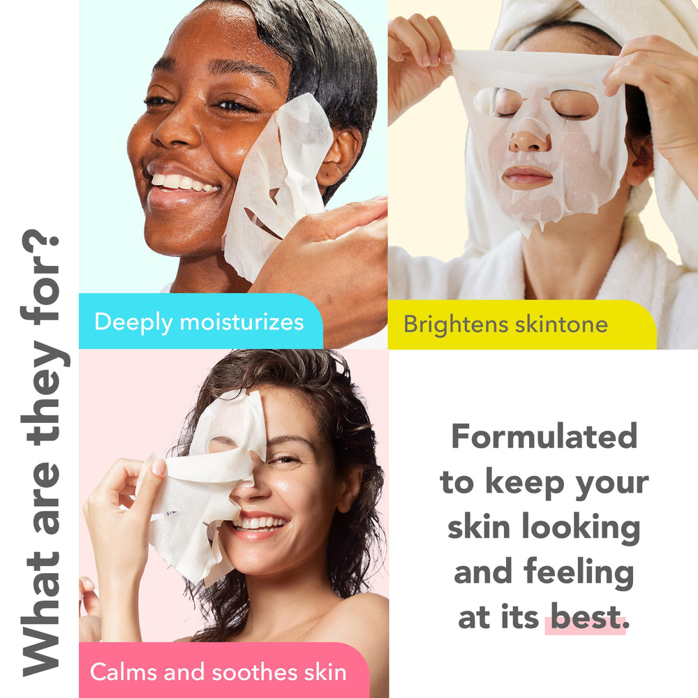Patchology hydrating mask hyaluronic acid close-up showcases refreshed, plump skin potential.
