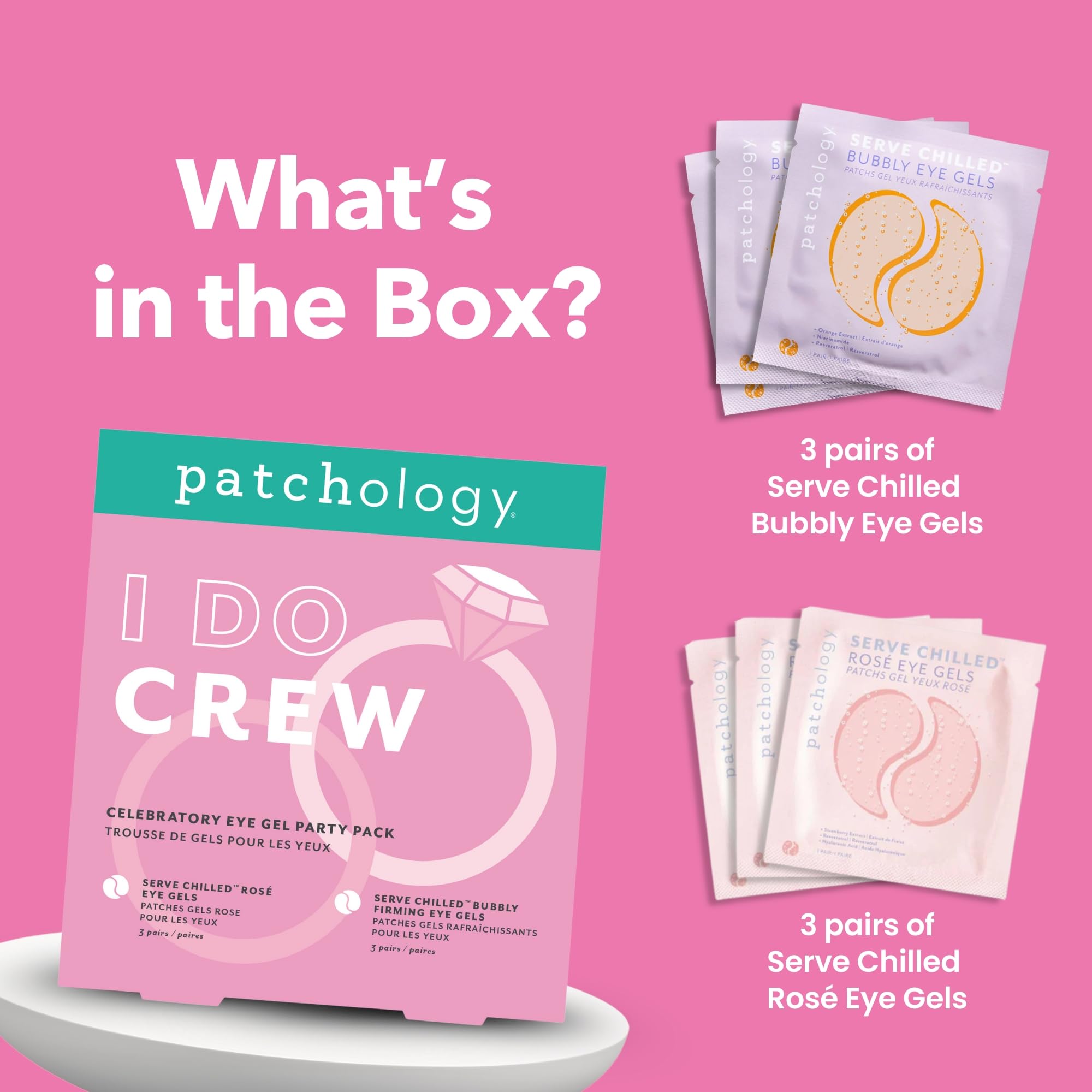 Patchology niacinamide vitamin C resveratrol ingredients emphasize antioxidant support for skin