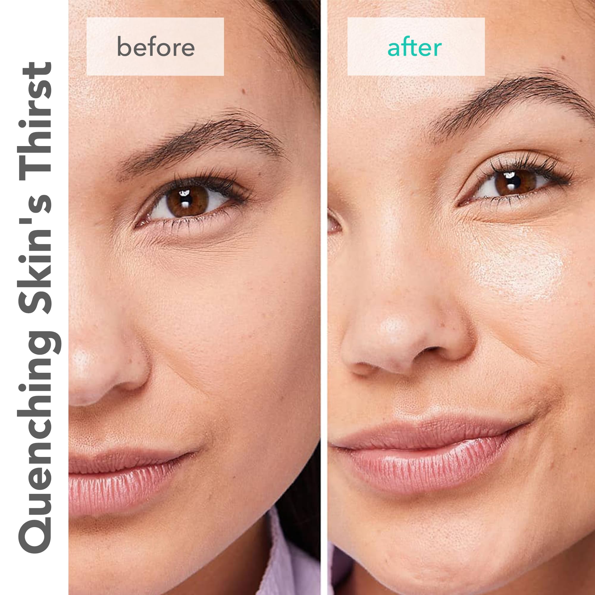 Patchology skin soft radiant look close-up illustrates soft, radiant skin outcomes.