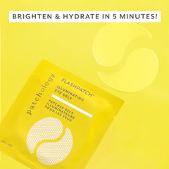 Patchology under-eye patches applied before makeup for smoother, rested-looking skin