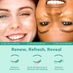 Patchology under-eye patches cooling gel close-up implies soothing effect.
