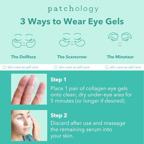 Patchology under-eye patches travel kit display for convenient skincare.