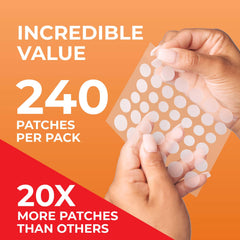 PatchRx pimple patches apply on skin for quick-use discreet wear.