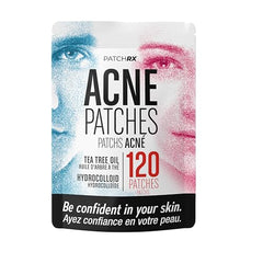 PatchRx Pimple Patches packaging image highlights 120-pack value for ongoing care.