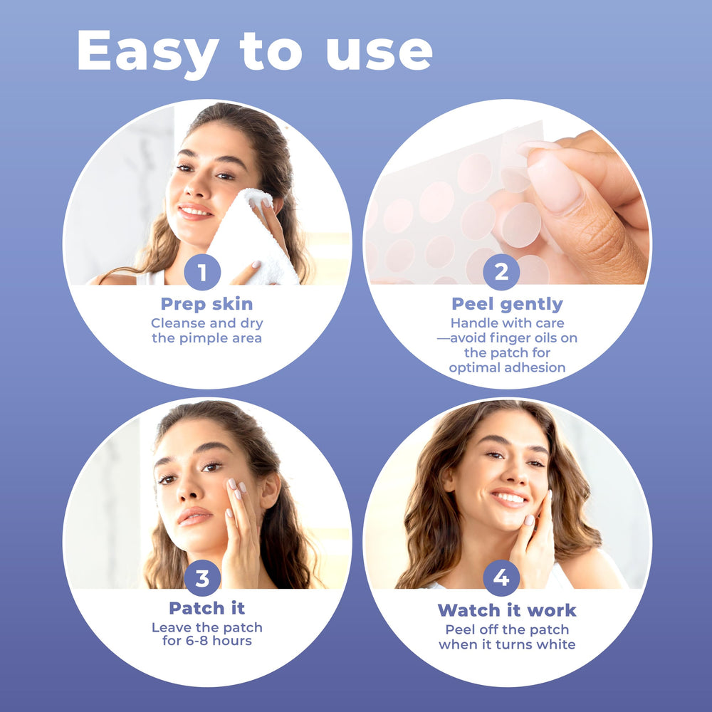 PatchRx patches with tea tree oil and salicylic acid provide gentle care.