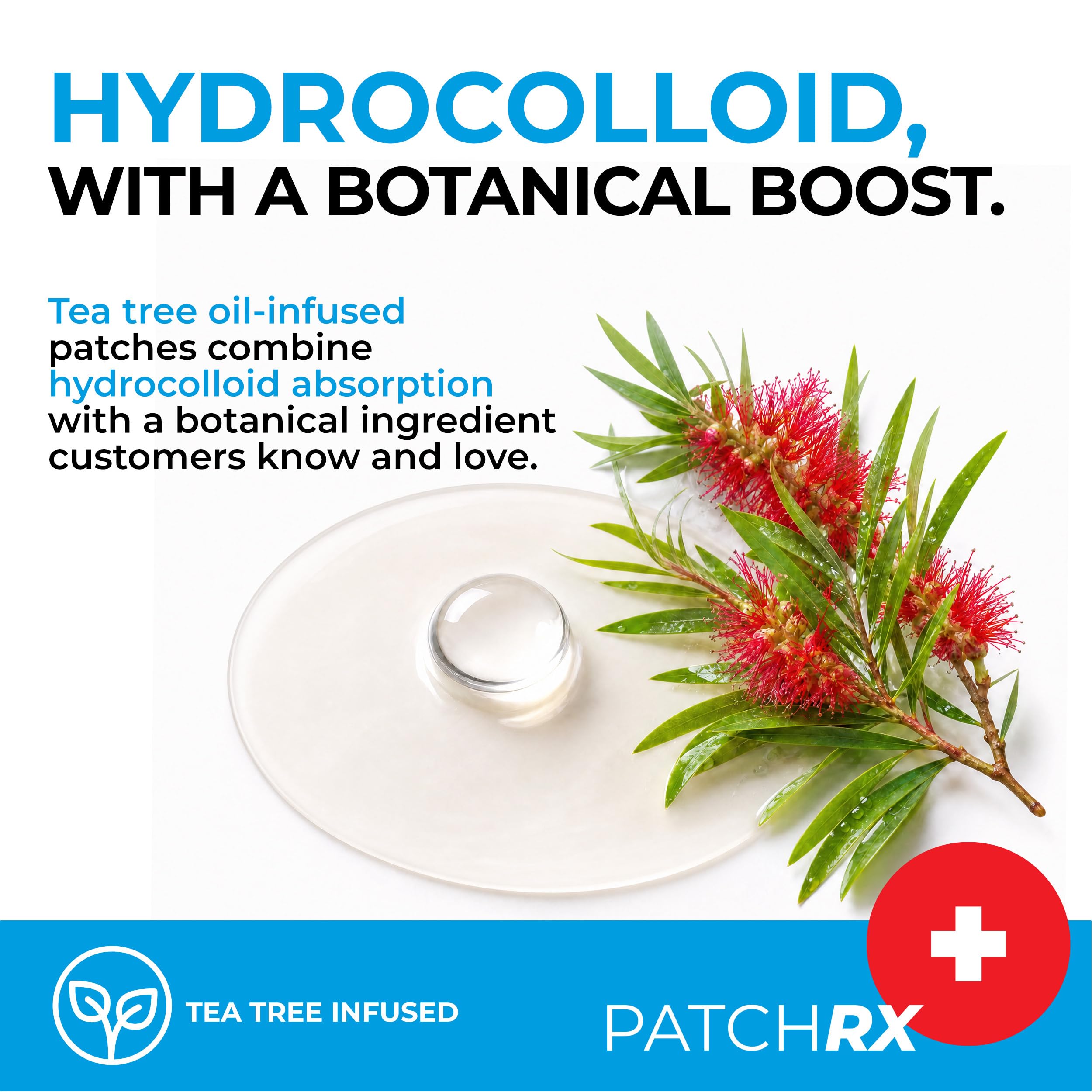 PatchRx patch under light makeup showing discreet wear and coverage benefit