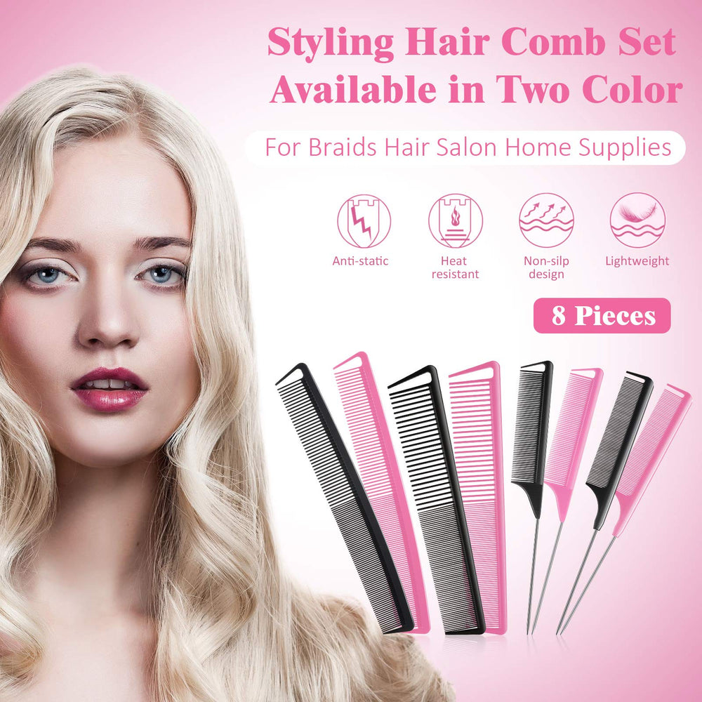 Patelai carbon fiber teasing comb texture showing durability and heat resistance.