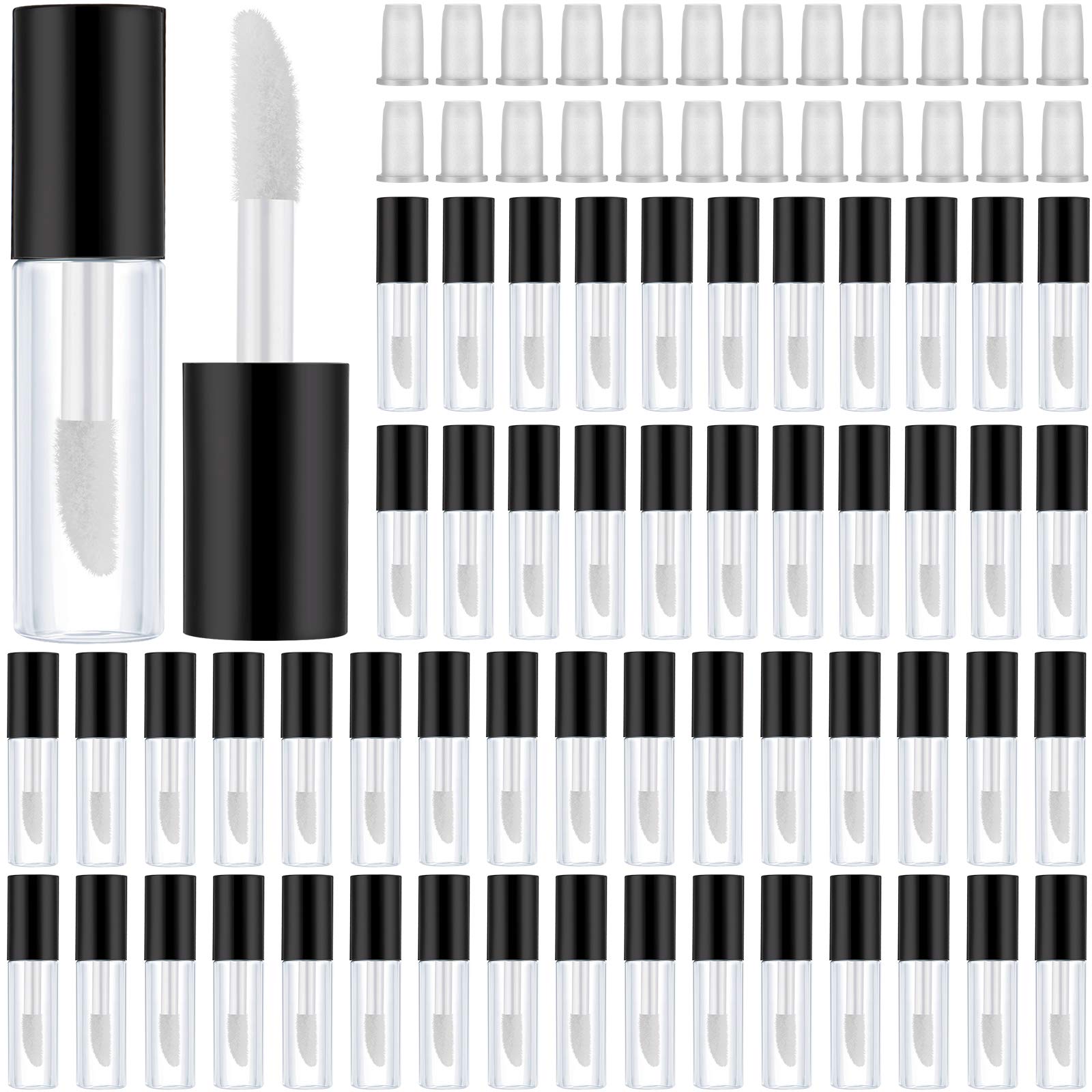 Patelai clear mini lip gloss tubes 1.2ml—compact, portable DIY cosmetics on the go.