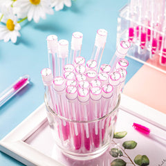 Patelai eyelash brush fiber closeup highlights soft bristles for gentle lash grooming.
