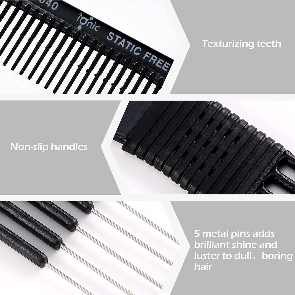Patelai hair pick with five pins for effortless lift