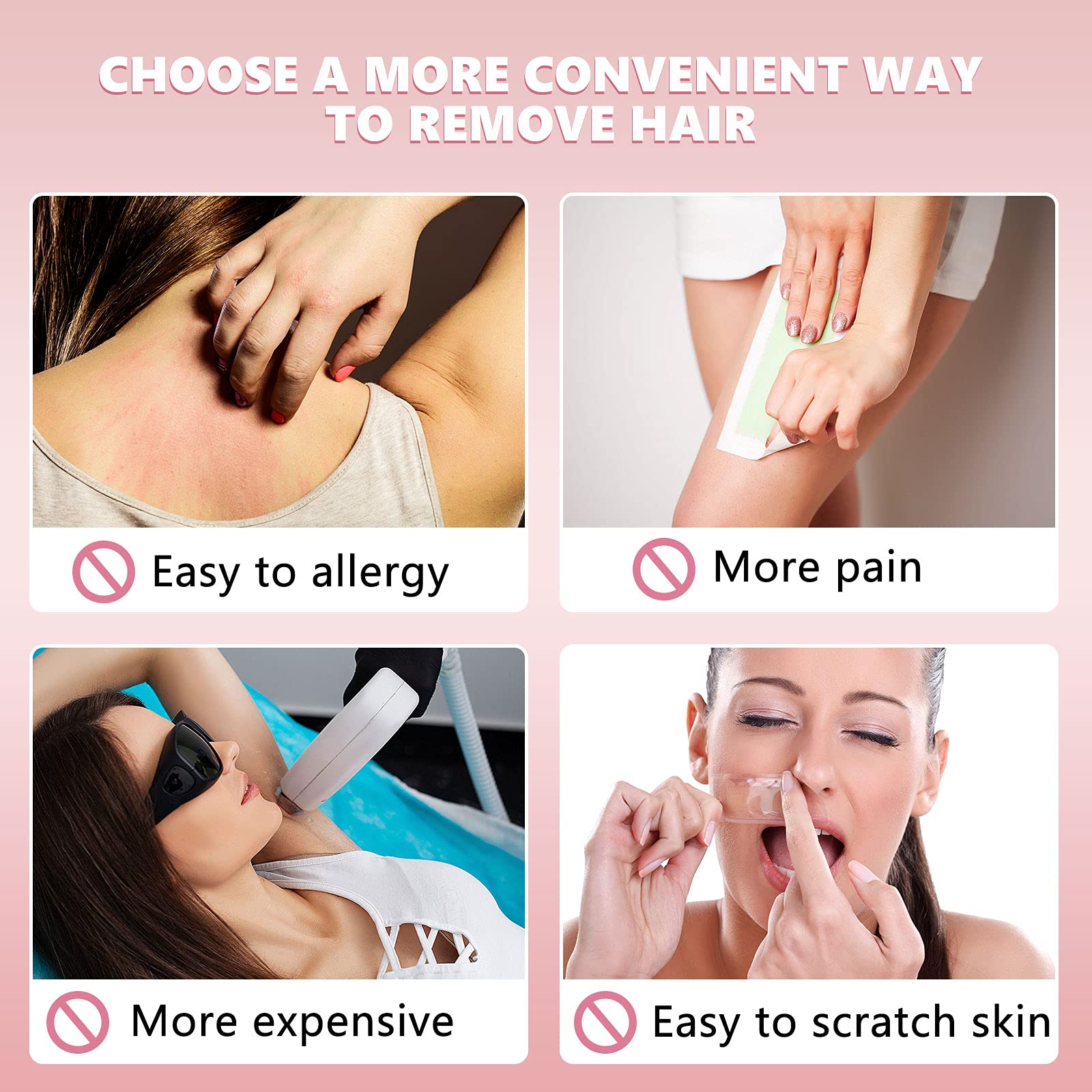 Patelai hair removal pad in use on leg for smooth, confident skin