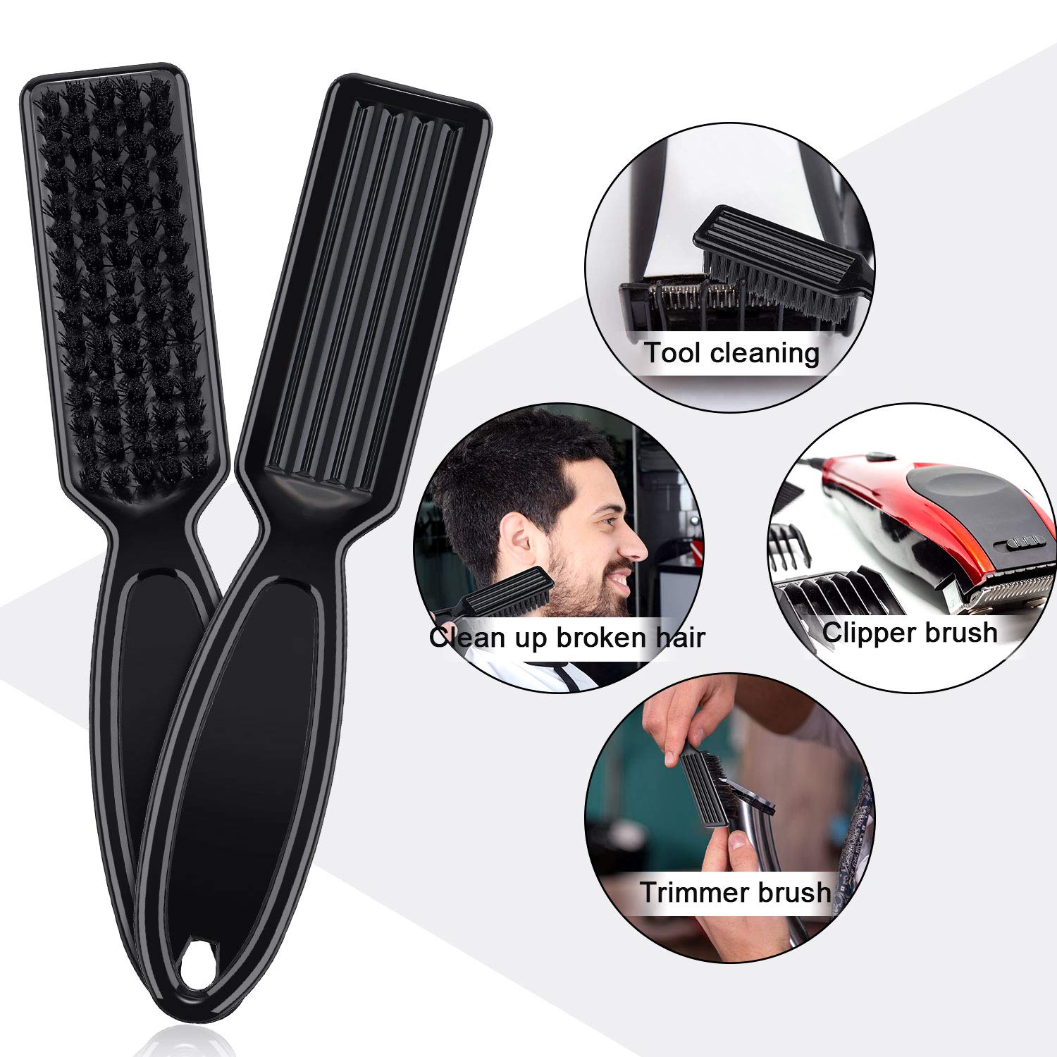 Patelai brush ideal for barbers and home use, ensuring clean clippers.
