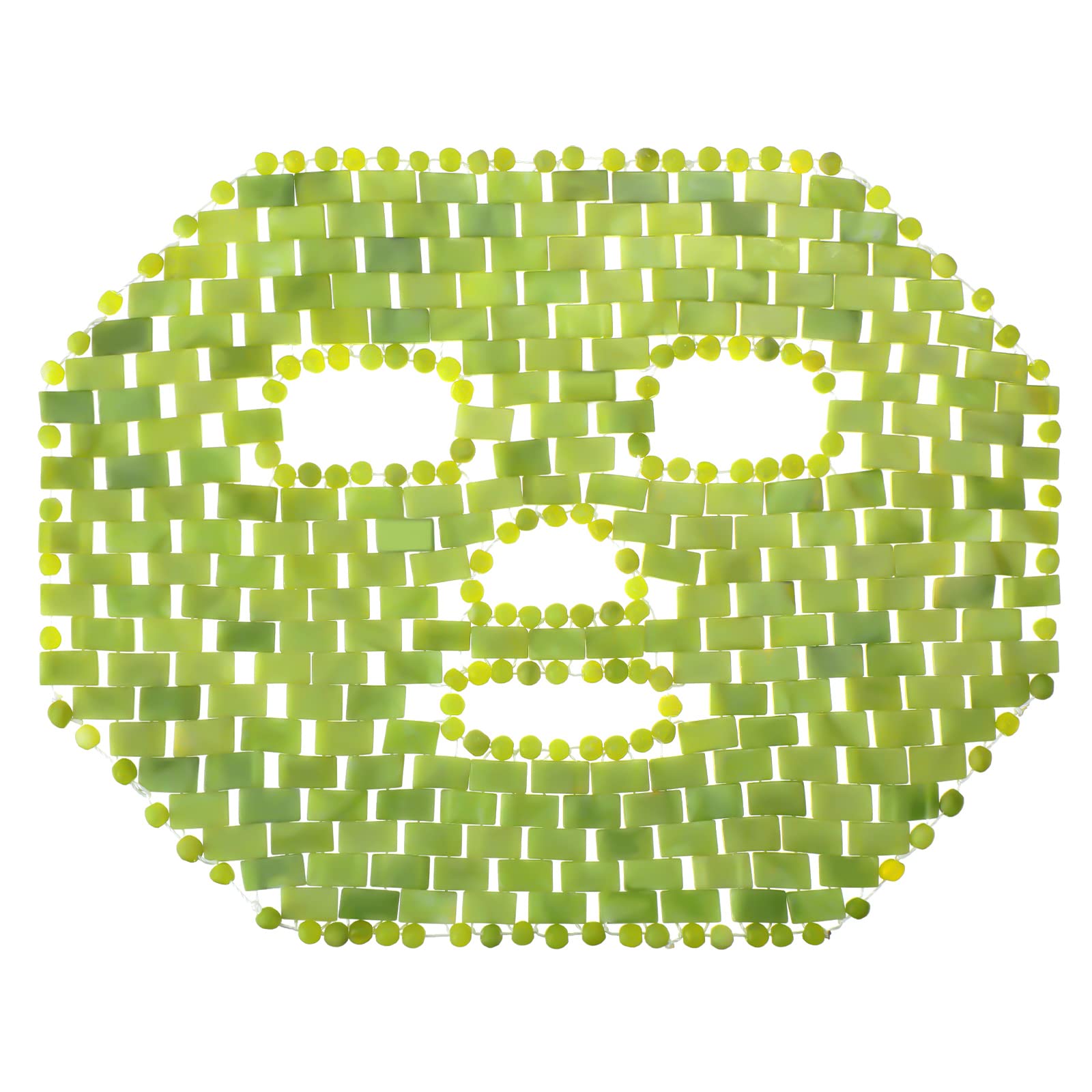 Patelai Jade Mask close-up on green jade for cooling eye relief.