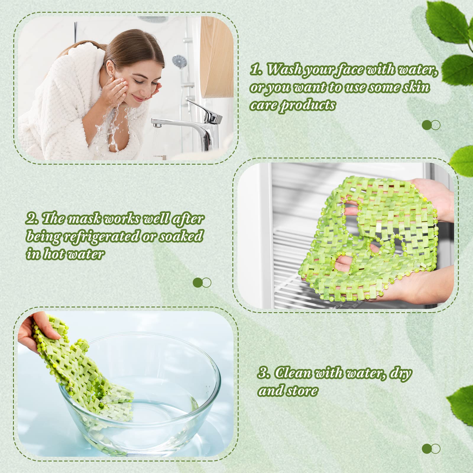 Patelai Jade Mask fits most faces for easy daily use.