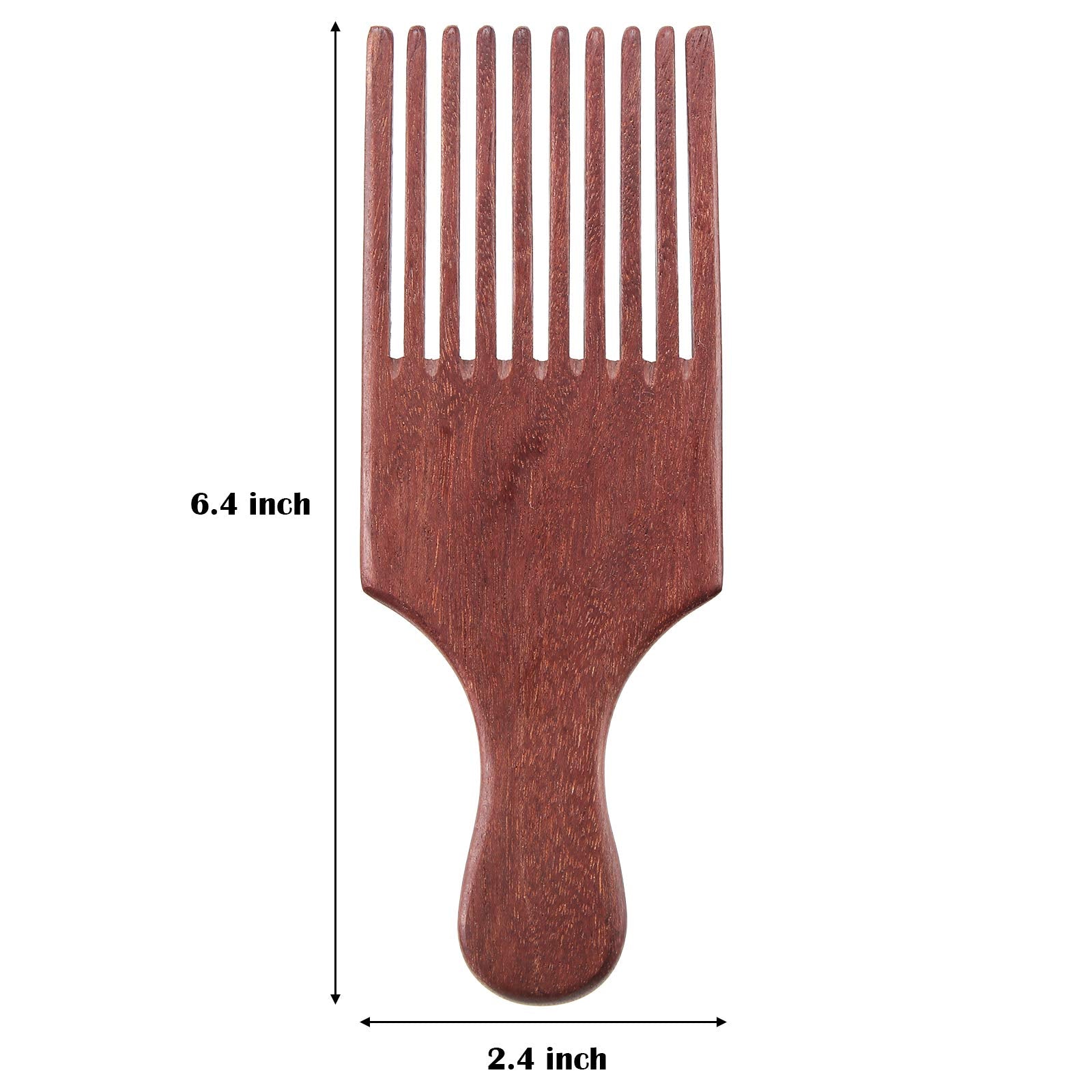 Patelai long-tooth detangling comb highlighting smooth teeth for gentle detangling