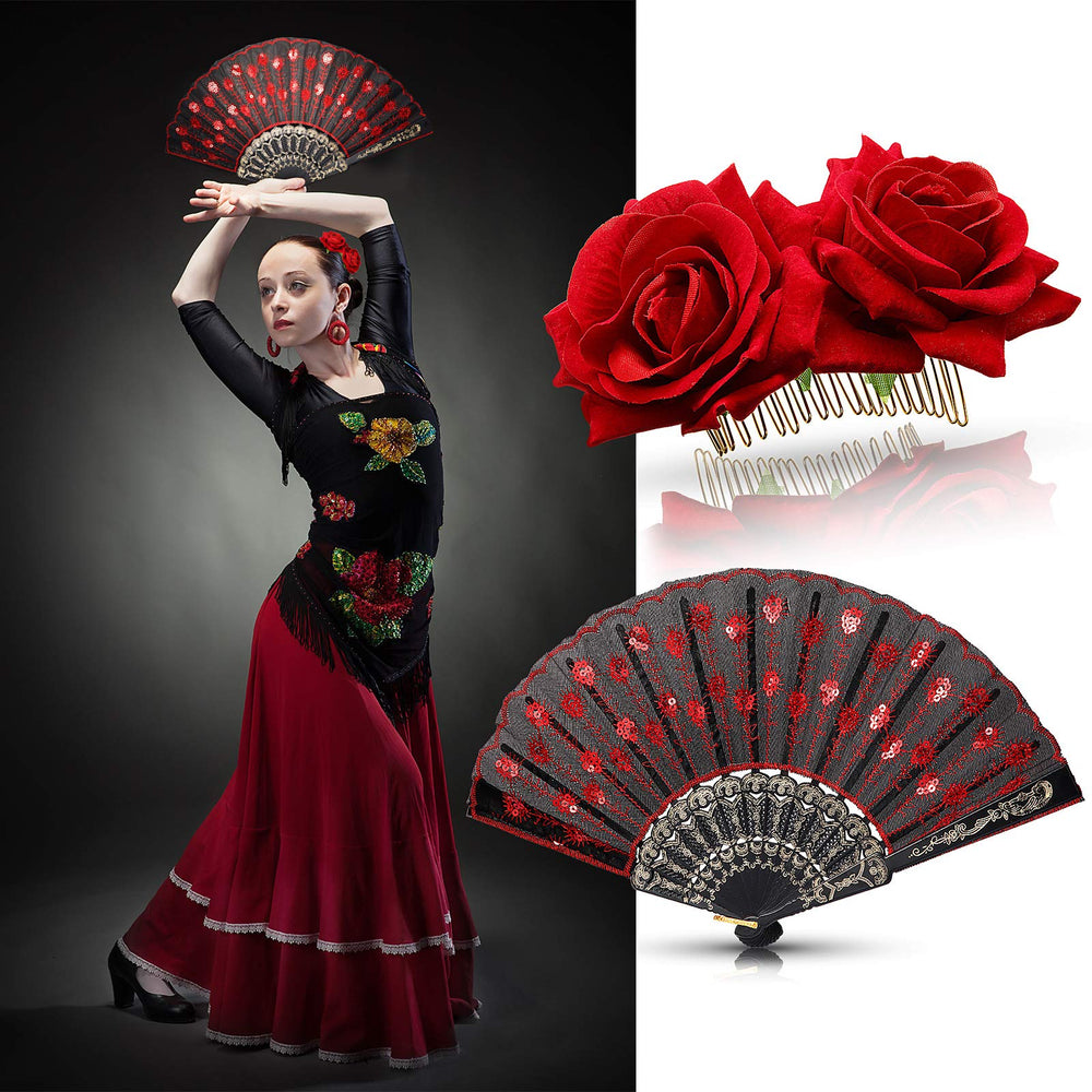 Patelai Mexican hair accessories—versatile for cosplay, flamenco, and Day of the Dead celebrations.