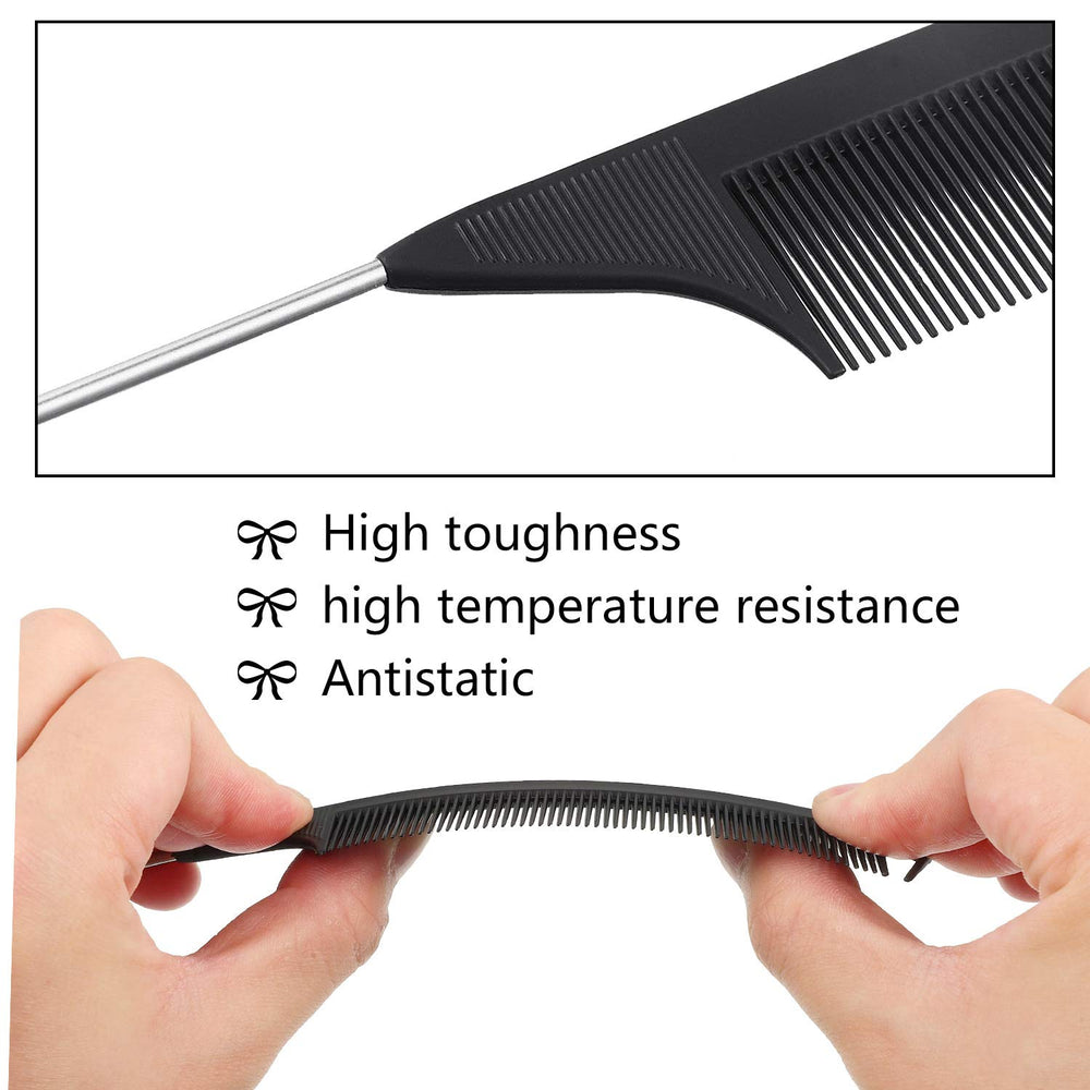 Peine Patelai con dientes finos para delimitación suave y uniforme del cabello.
