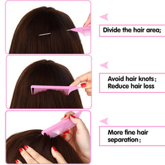 Patelai rat-tail combs for braids and precise parting in styling.