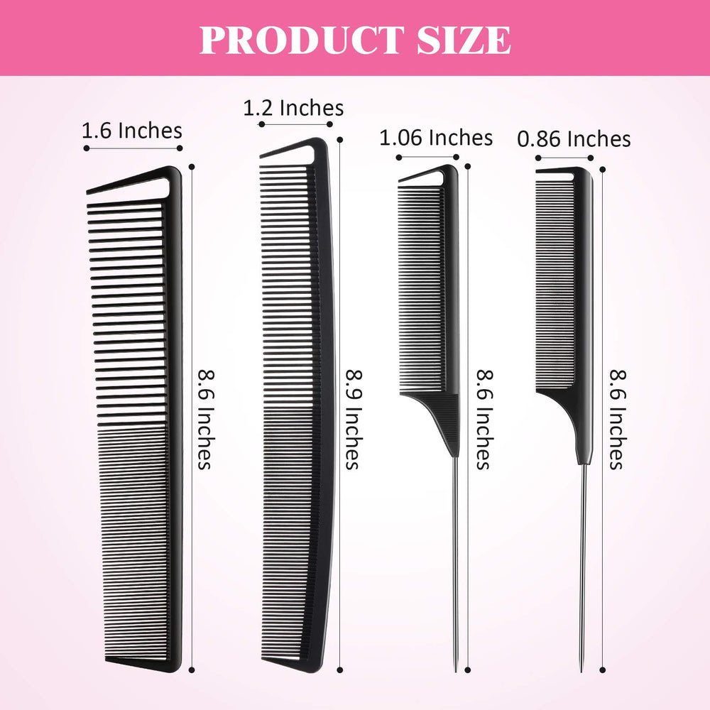 Patelai rat-tail comb with long stainless steel pintail for precise parting.