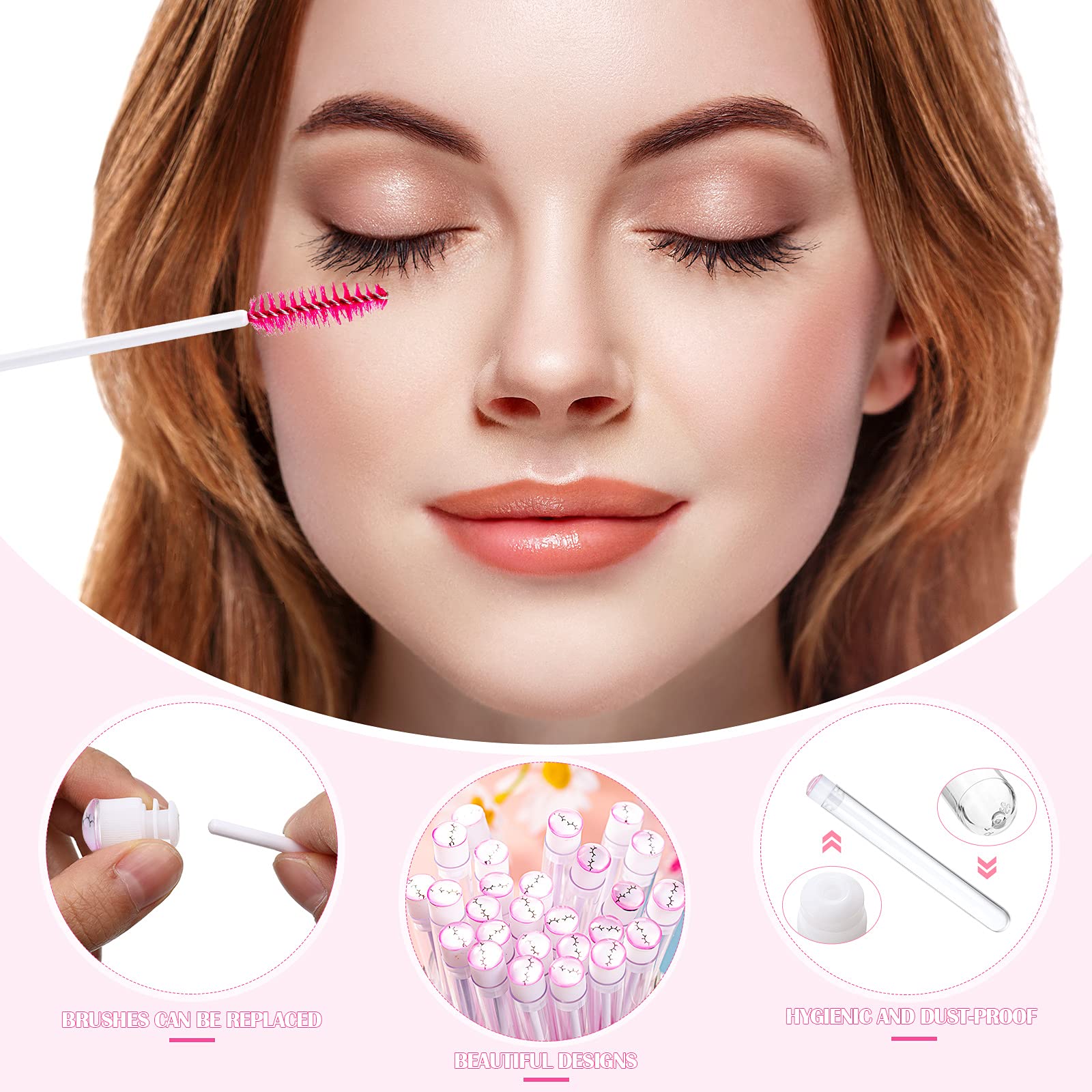 Patelai replaceable brush set illustrates long-lasting tools for makeup practice.
