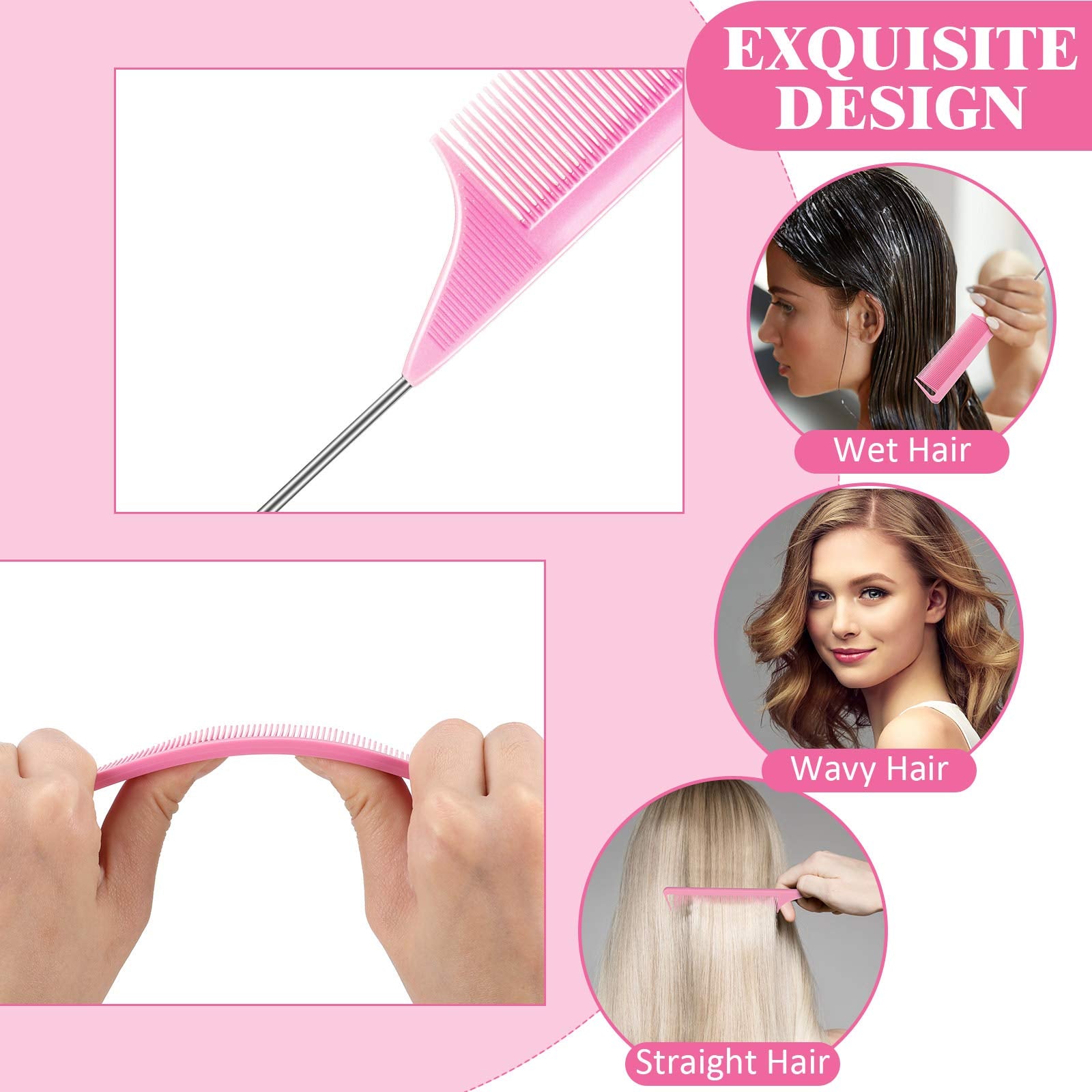 Patelai set suitable for salon and home use across straight, wet, and curly hair.