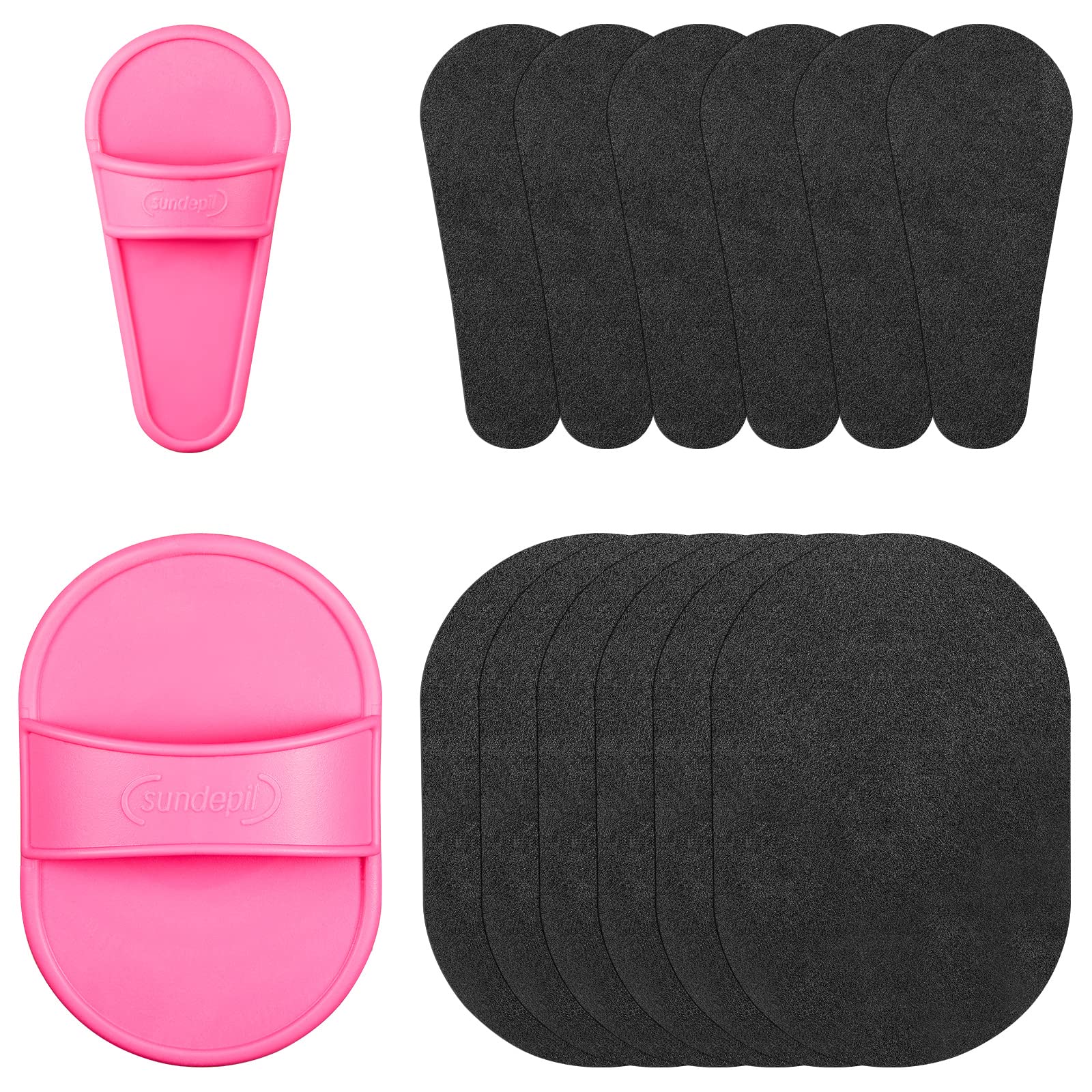 Patelai smooth away hair removal pad pink, compact for quick on-the-go skin touch-ups