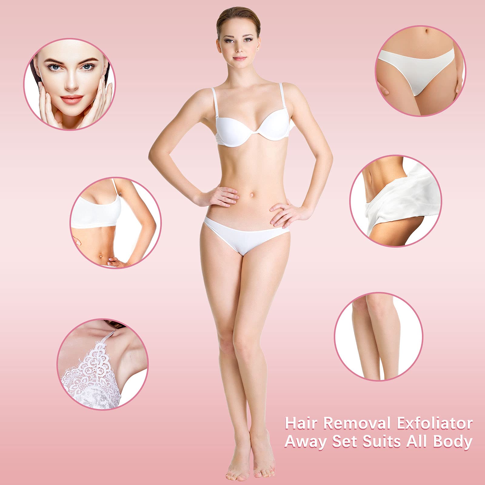Patelai hair removal pad two sizes versatile for legs, arms, and face