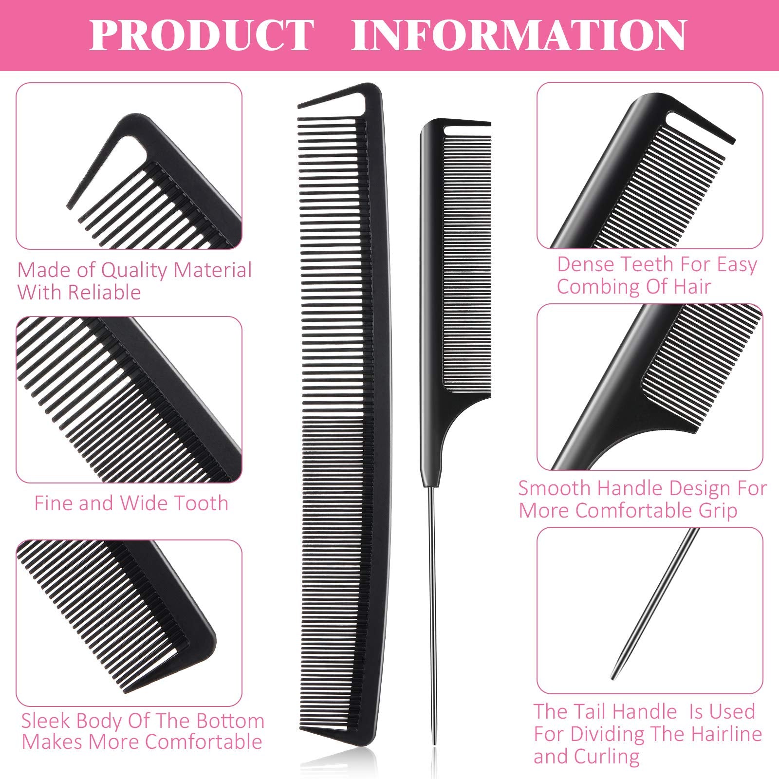 Patelai stainless steel pintail closeup with smooth surface for hair coloring prep.