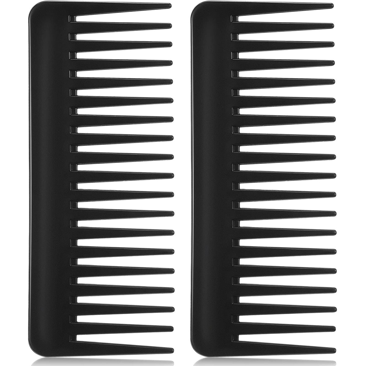 Patelai wide tooth comb glides smoothly through hair for gentle detangling.