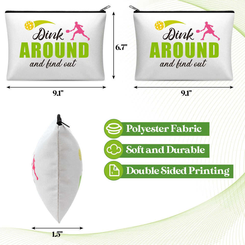 Paterr dink-ball zipper-detail closeup demonstrates easy-open closure for quick access.