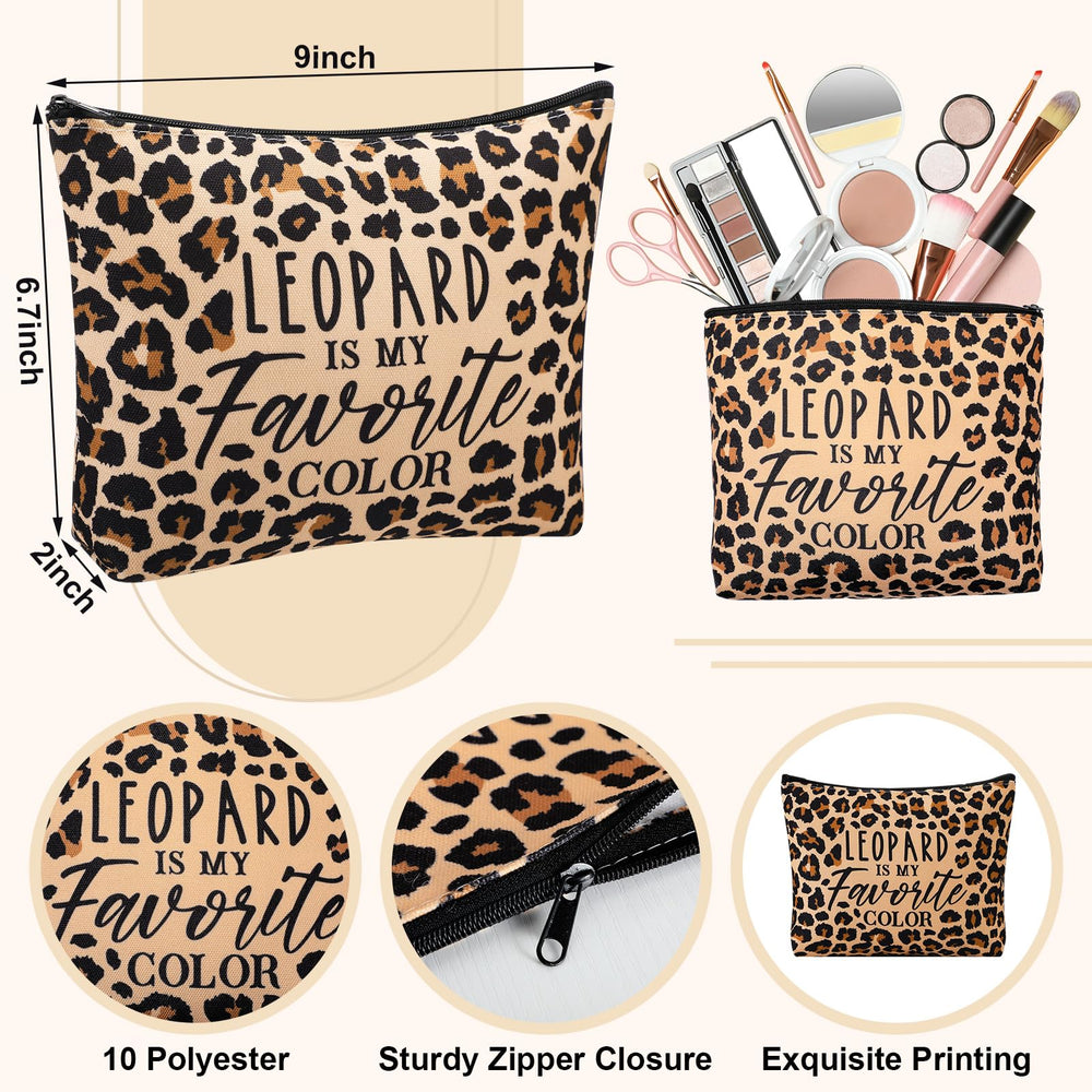 Paterr leopard tote bag full display demonstrating organized capacity