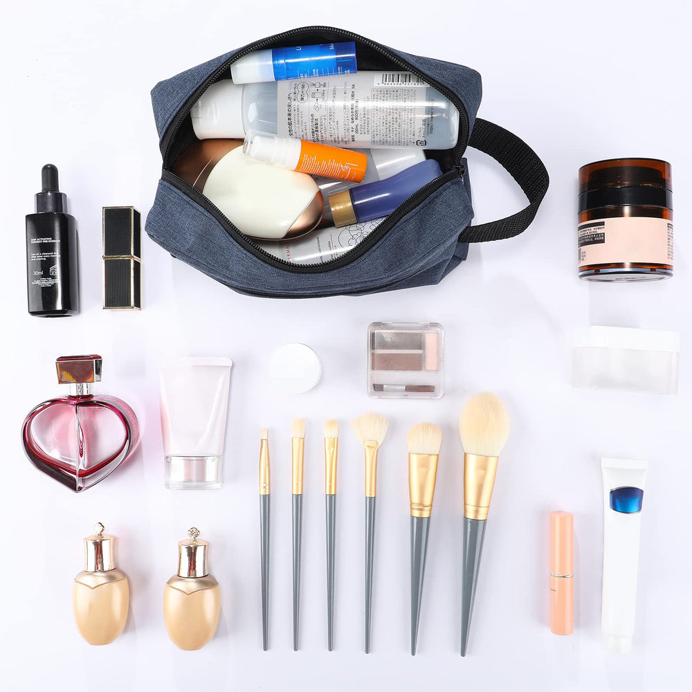 Paterr large capacity interior fits shampoo, toothpaste, and brushes