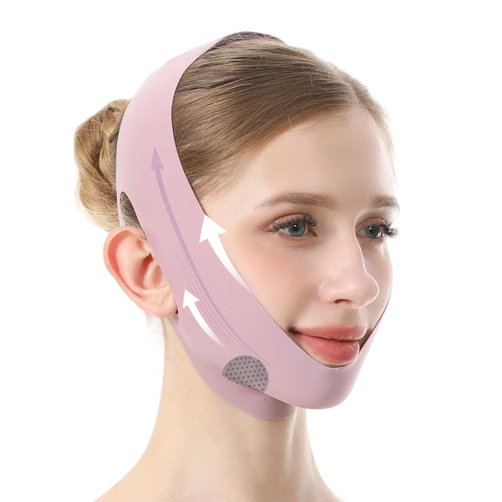 Patobes máscara línea V para dormir: contorno facial definido con soporte cómodo.