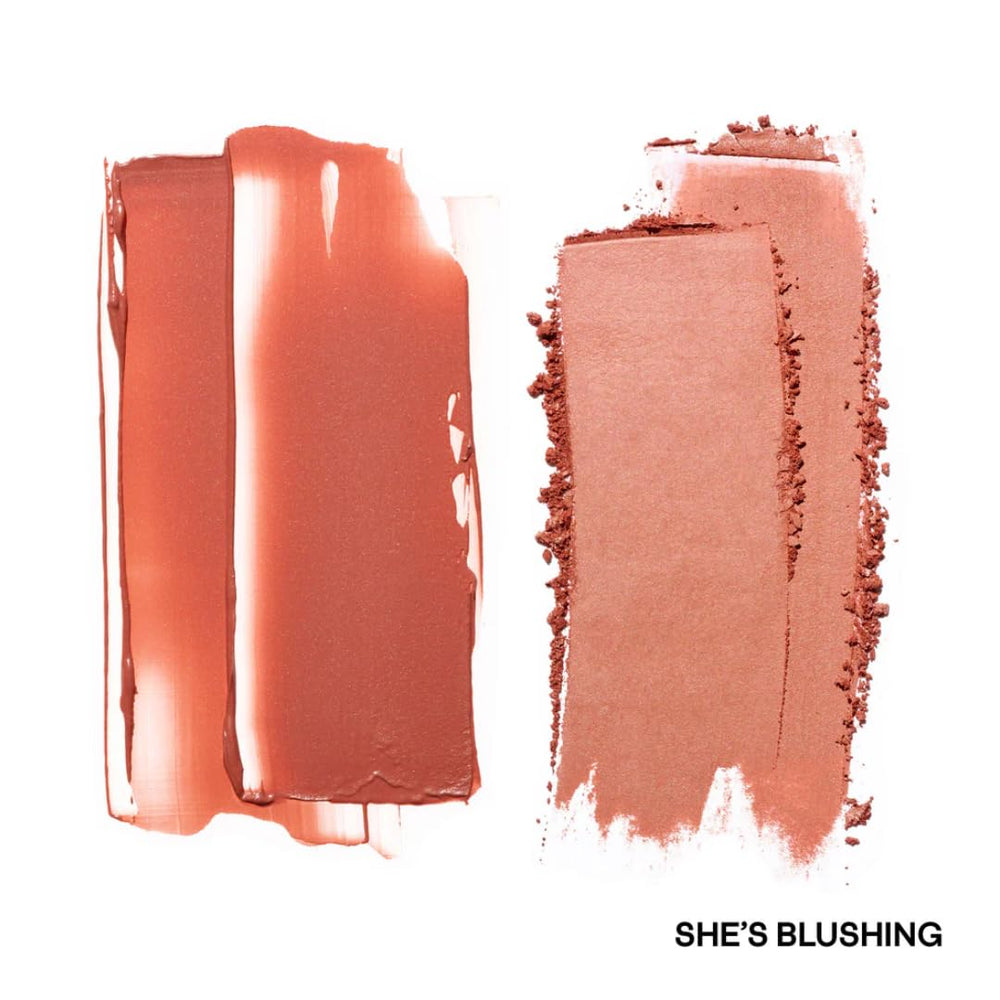 Patrick Ta Major Headlines cream blush swatch highlighting rosy taupe shade for natural flush