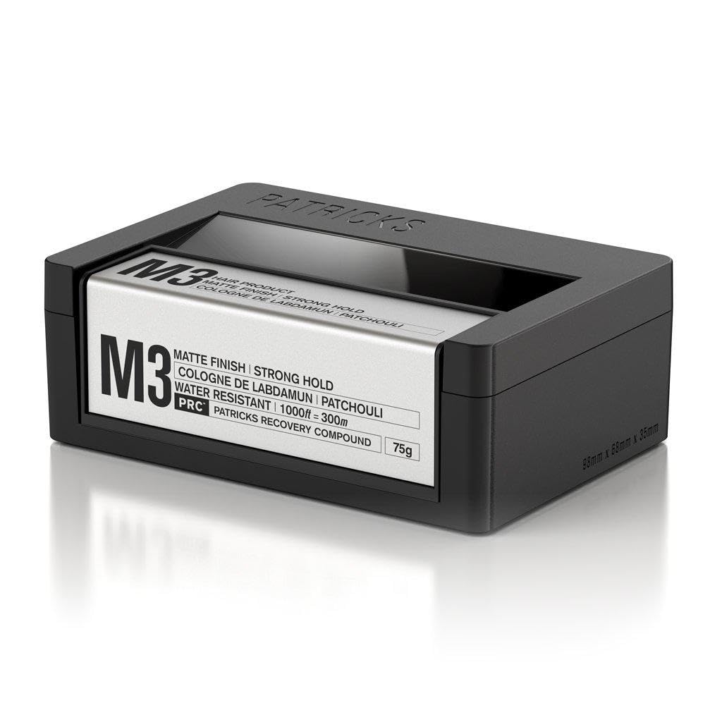 Patricks M3 texture detail demonstrates natural matte finish on styled hair