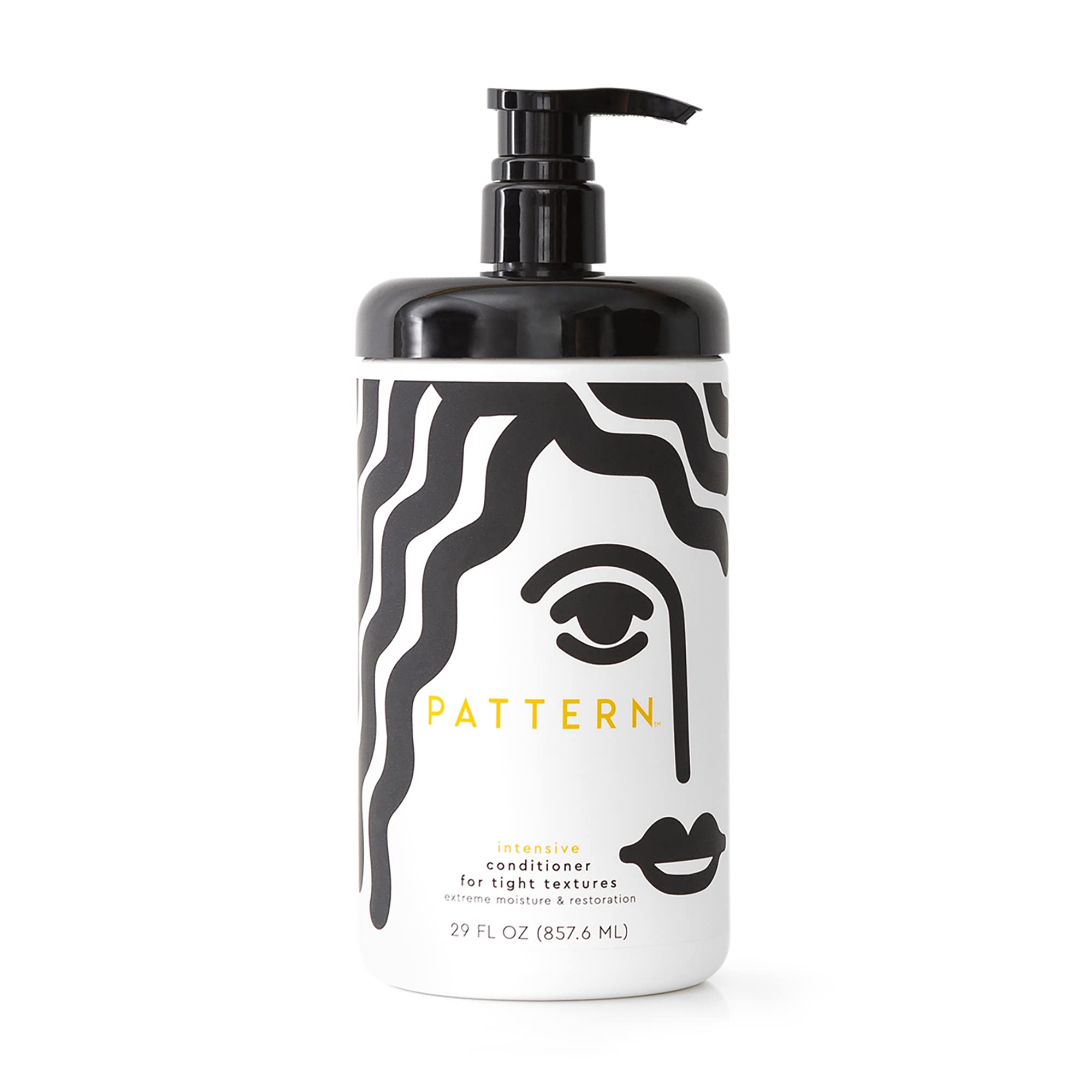 Pattern Beauty Intensive Conditioner bottle front delivering rich moisture for curls.