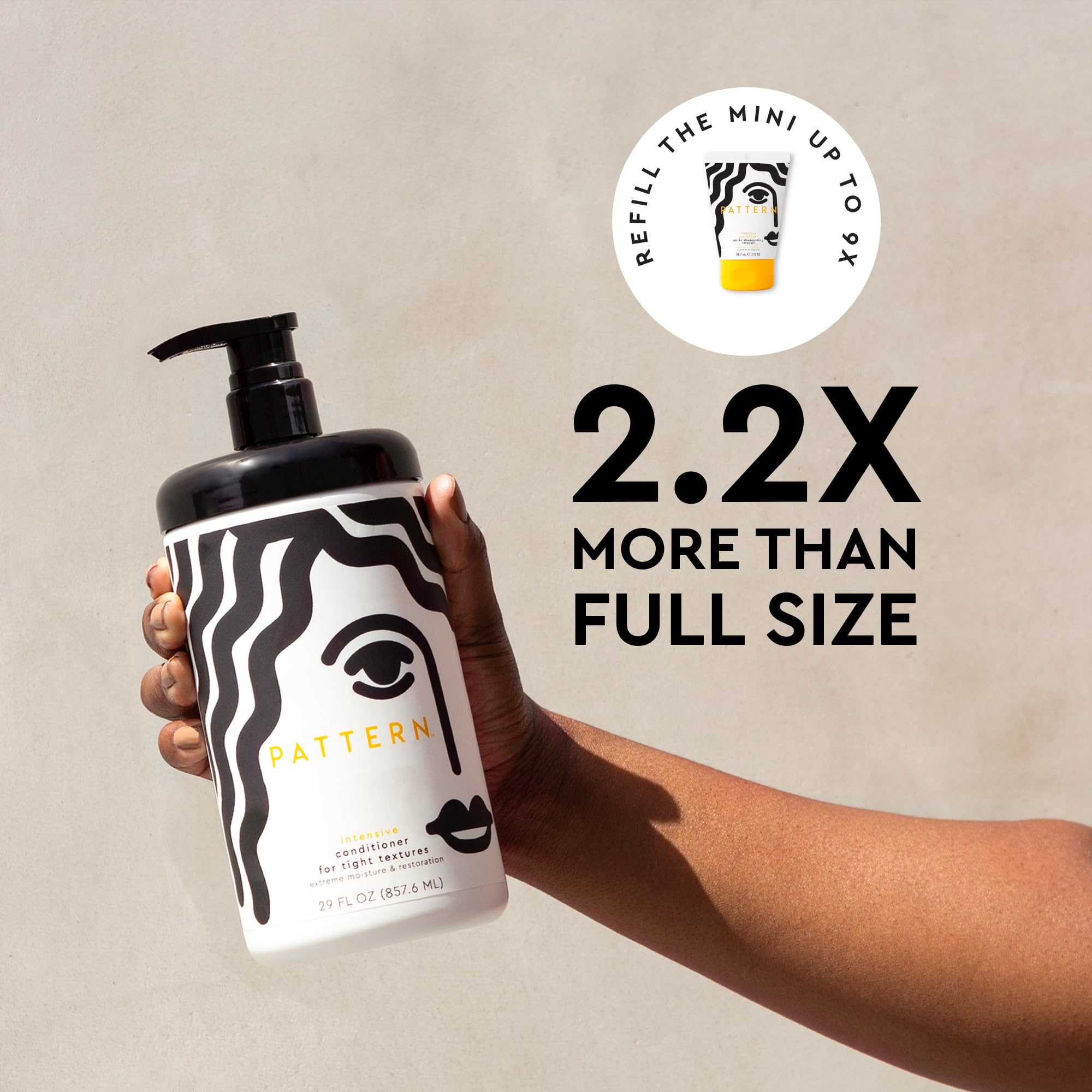 Pattern Intensive Conditioner ingredients: shea butter and avocado oil nourish curls.