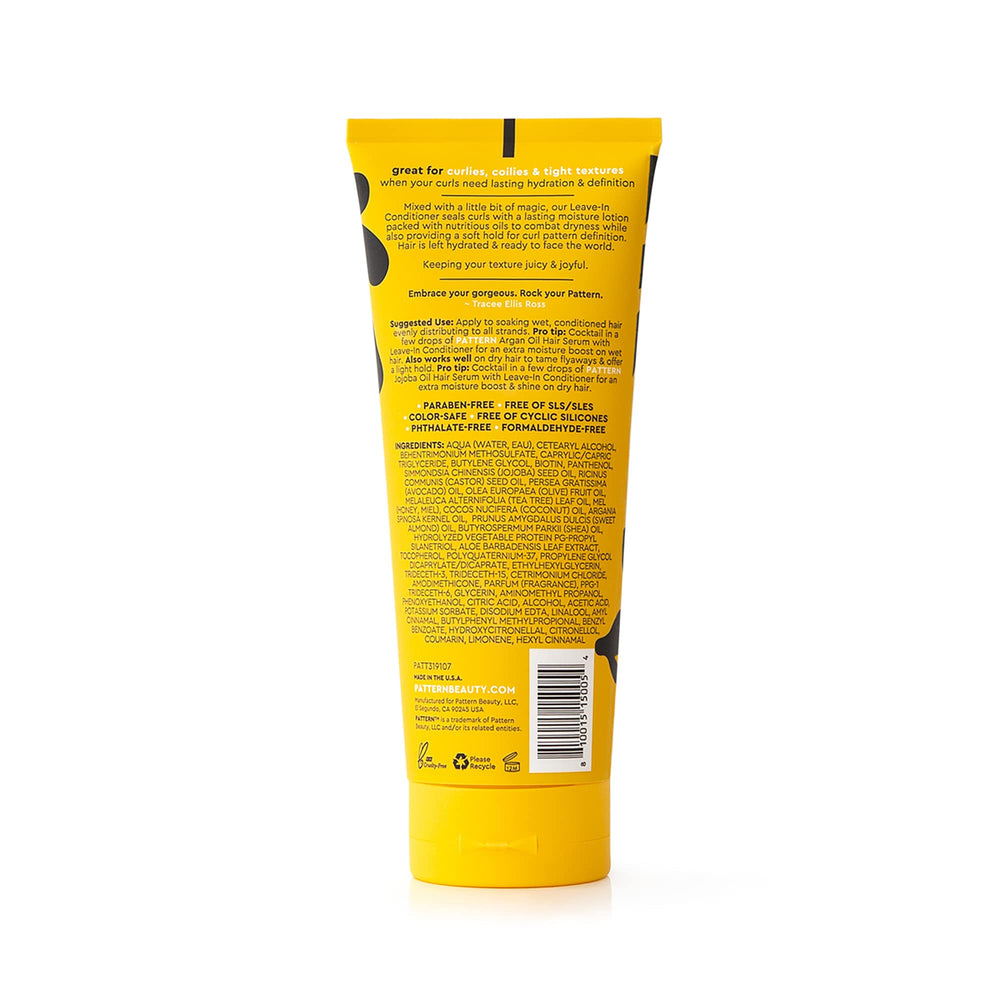 Detangling curls effortlessly with PATTERN Beauty Leave-In Conditioner.
