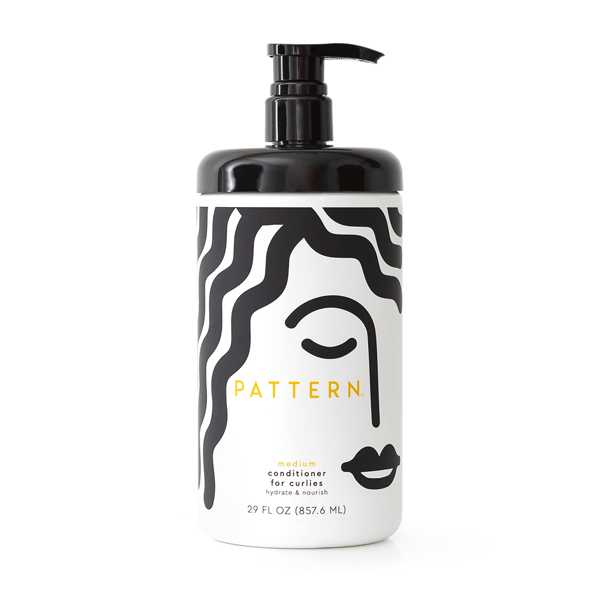 PATTERN Beauty Medium Conditioner jar close-up highlighting hydration for curls.