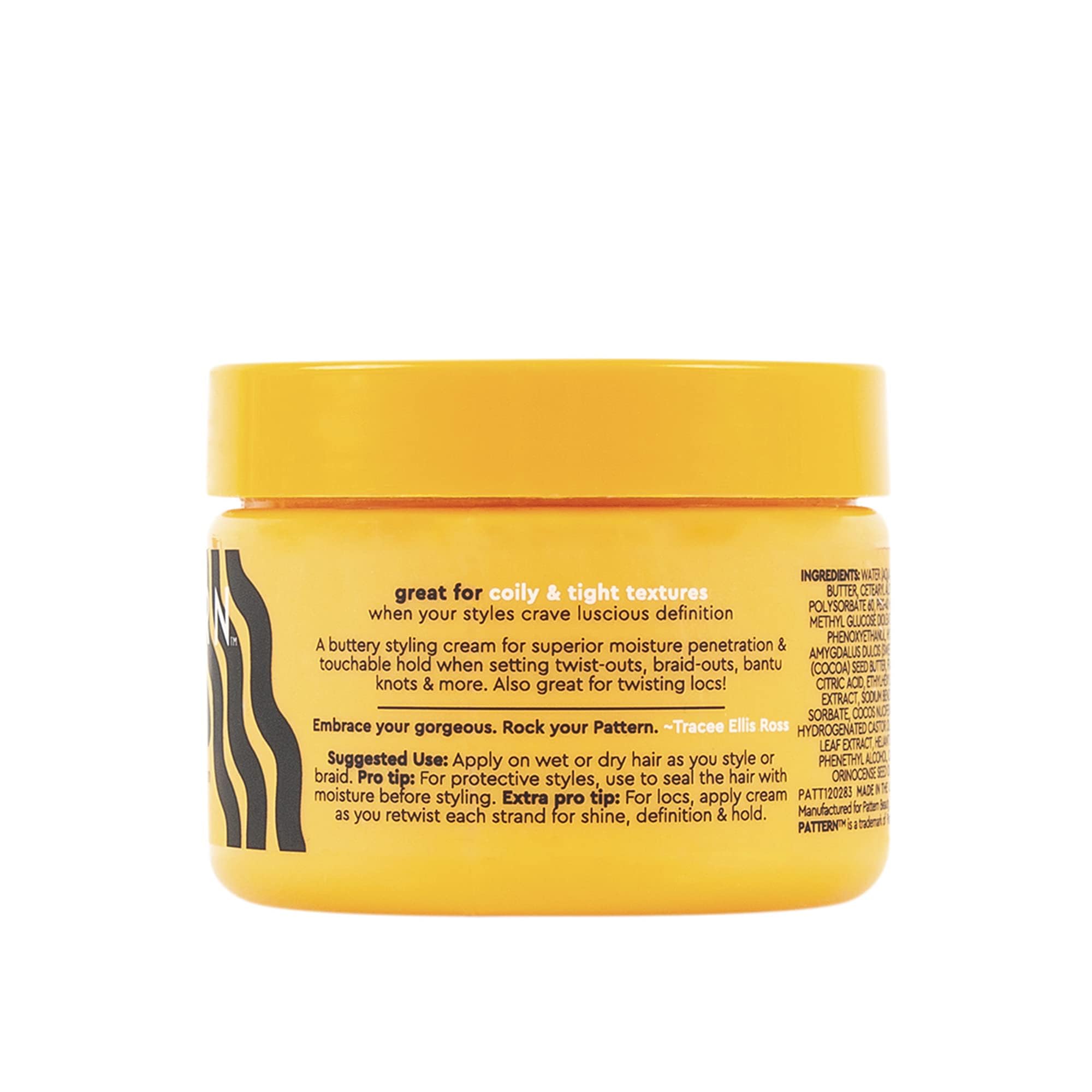 PATTERN Beauty shea-cacay-almond ingredients highlight nourishment and moisture.